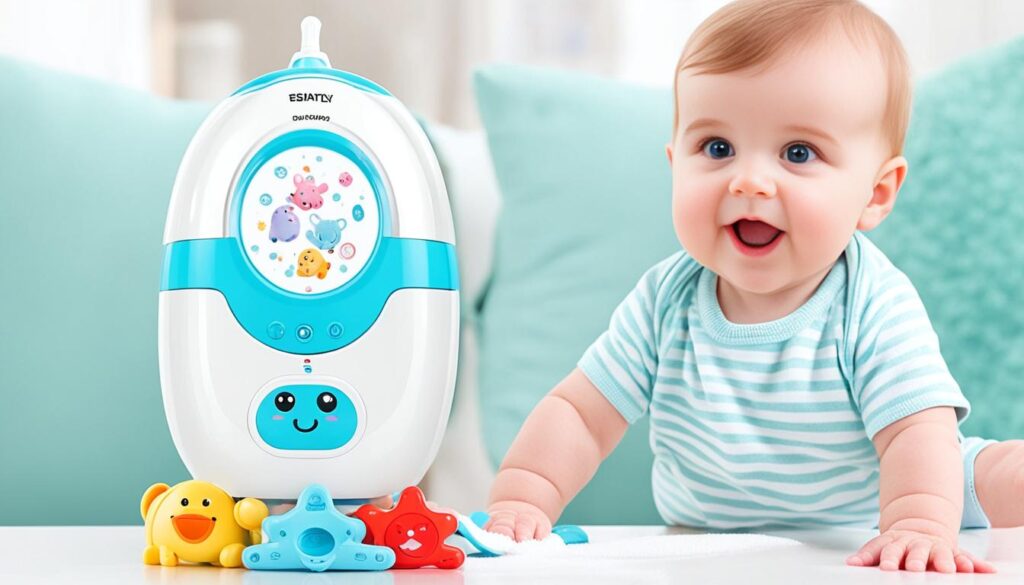 czyszczenie elektronicznych zabawek dla niemowlaka